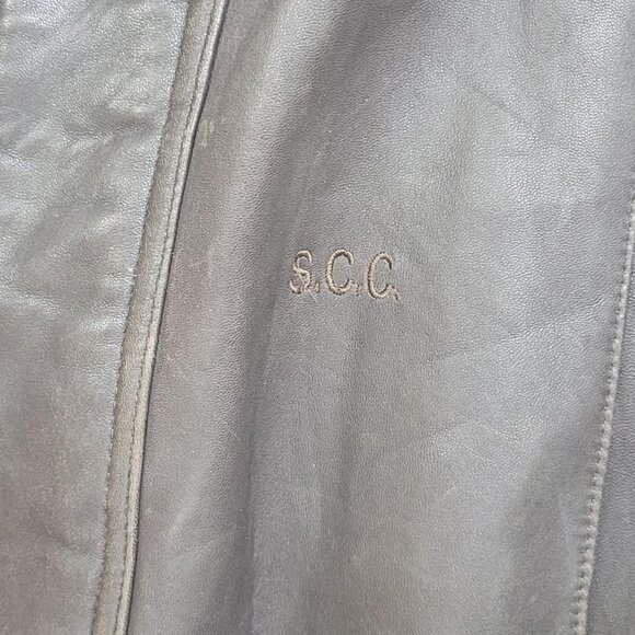 Not For Sale  Excelled XL Brown leather bomber jacket with Quilted Interior - Picture 8 of 8